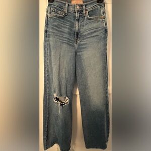 7 For All Mankind Luxe Vintage Ultra High Rise Cropped Jo Flare Leg Jeans 24